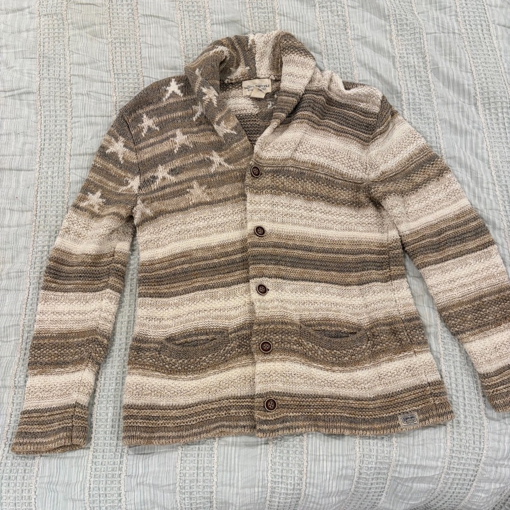 Denim & Supply Ralph Lauren Stars & Stripes Shawl‎ Collar Cardigan M